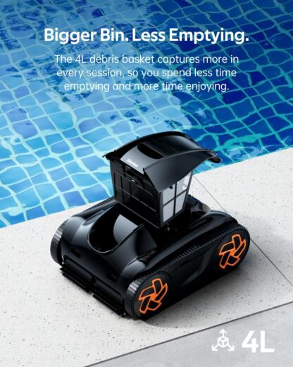 Robot limpiapiscinas inalámbrico K55 con navegación inteligente y pantalla táctil 🏊‍♂️📱🧼 - Imagen 5