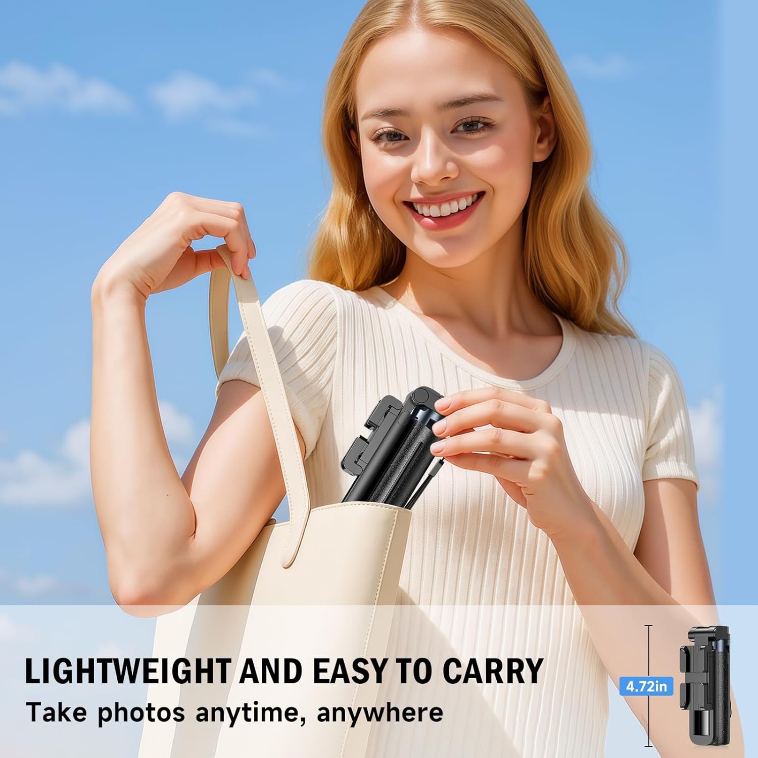 Trípode de Viaje Mini con Control Bluetooth y Cabezal Giratorio 📸✨ - Imagen 2