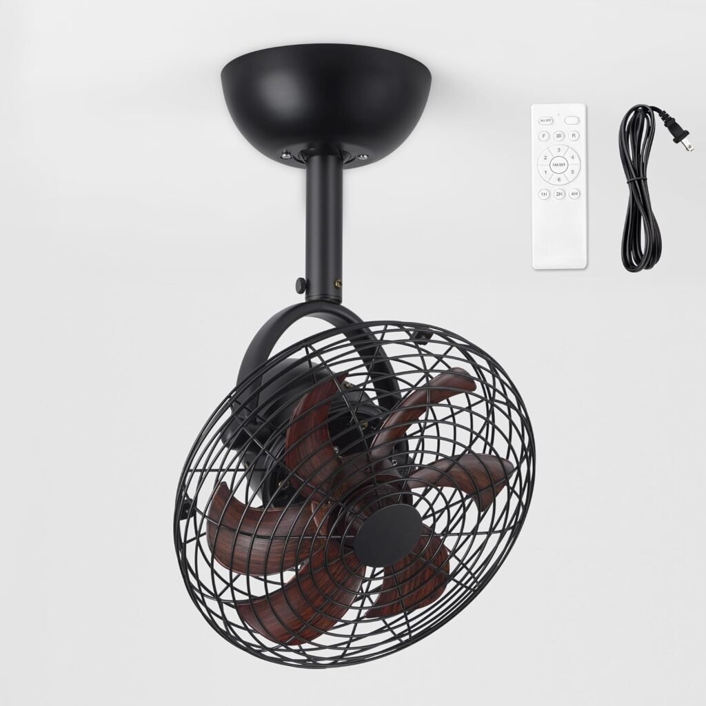 Ventilador con Control Remoto, 6 Velocidades, Montaje de Techo, Pared o Mesa 🌀🛠️