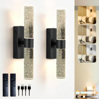 Apliques Recargables de Cristal Modernos (Set de 2) 💡✨