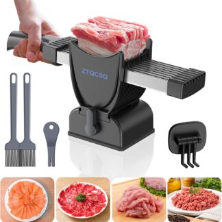 Cortadora Manual de Carne Fresca con 17 Cuchillas Ajustables 🥩🔪