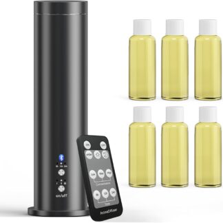 Difusor de Aromas Sin Agua con Bluetooth y 6 Aceites Esenciales 🌬️🖤