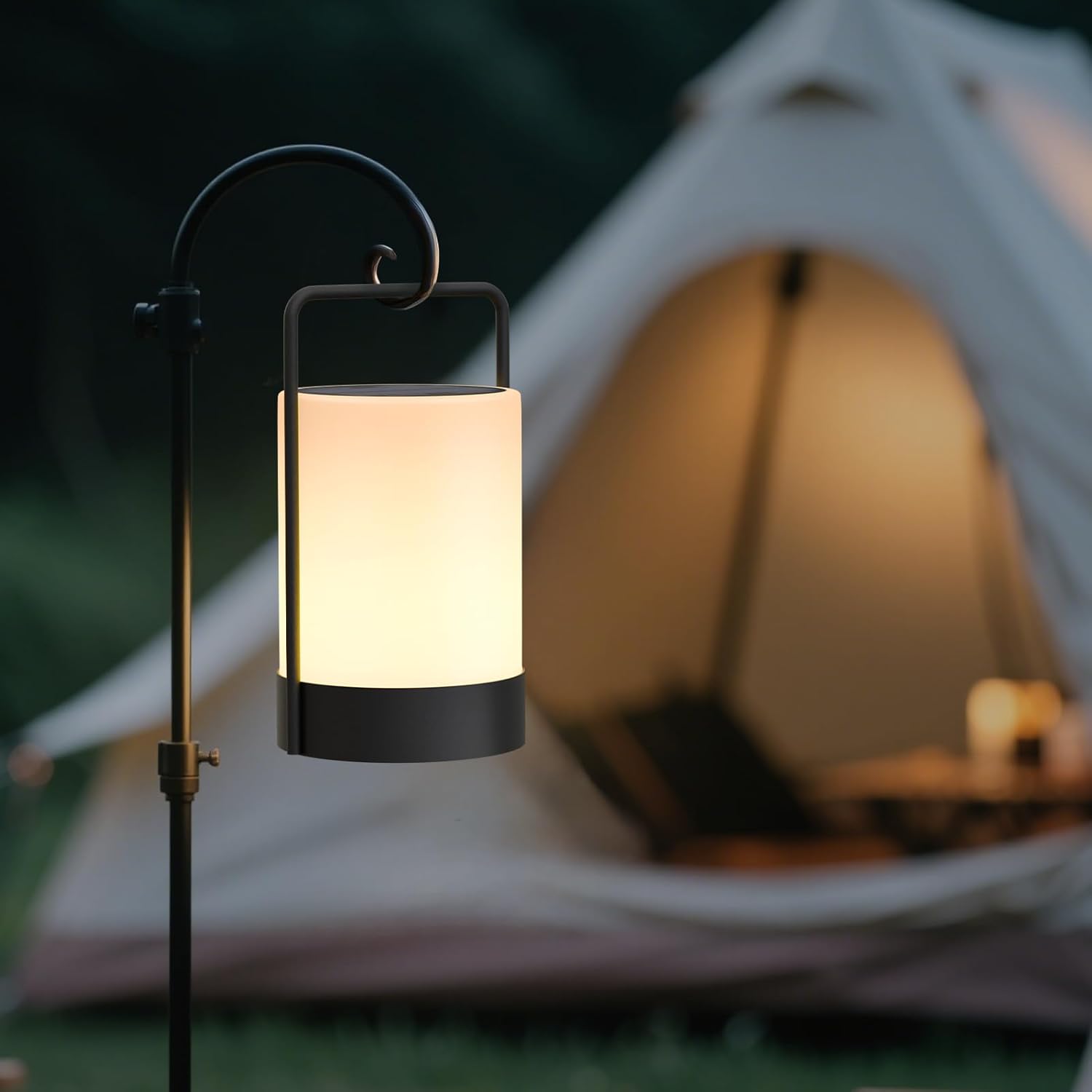 Lámpara LED Solar Recargable para Exterior con Luz Cálida y RGB 🌈☀️ - Imagen 2