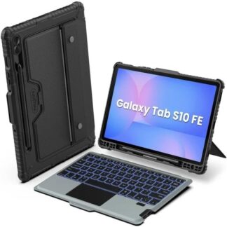 Nillkin Funda con Teclado Desmontable para Samsung Galaxy Tab S10 FE 10.9 pulgadas con Retroiluminación RGB y Trackpad