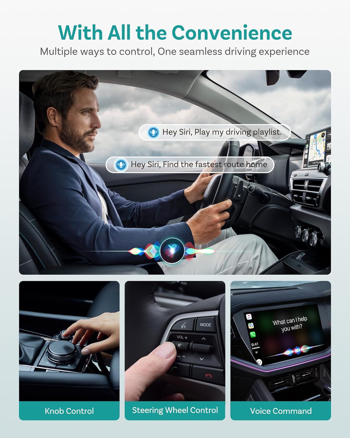 Adaptador Ottocast Magic Box E2 para CarPlay y Android Auto inalámbrico con YouTube, Netflix y TikTok+ 🚗📺 - Imagen 6