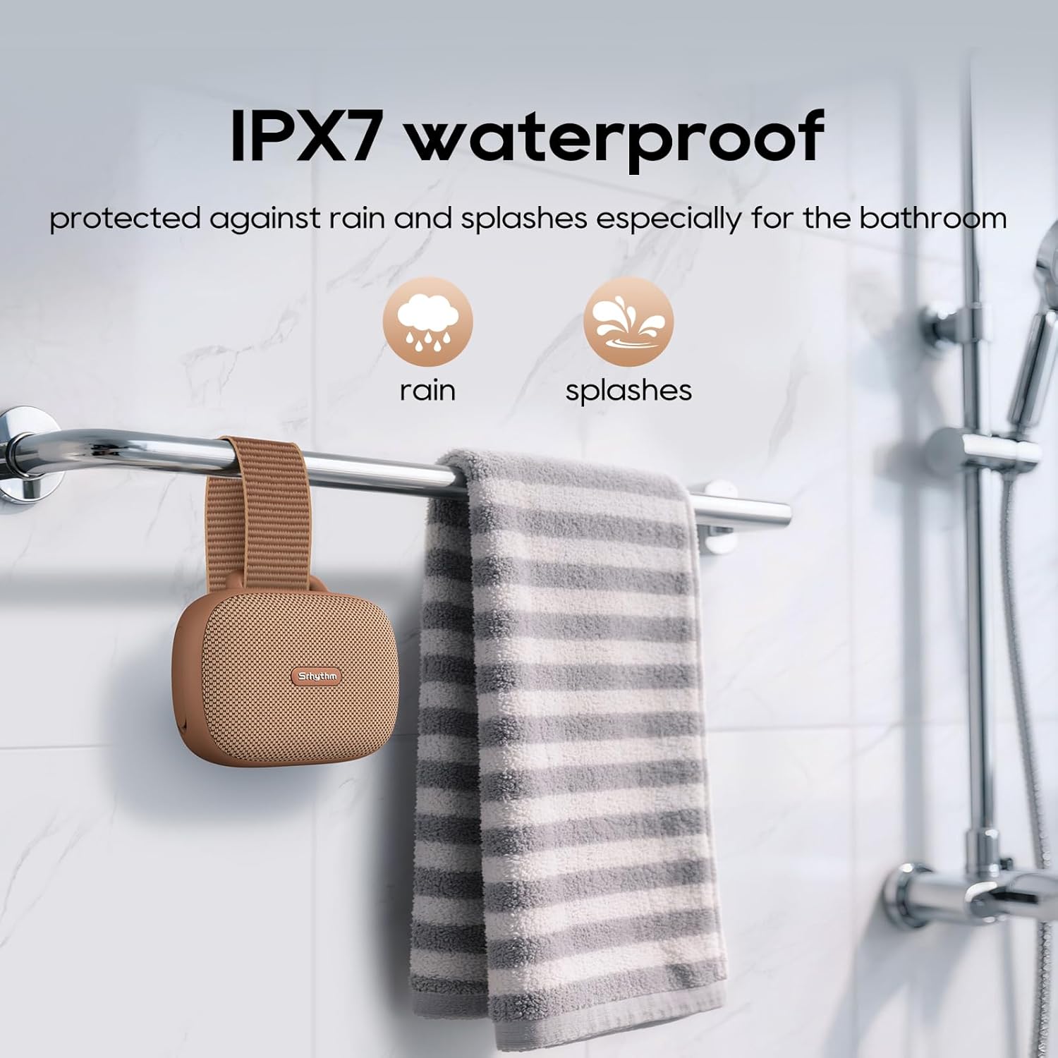 Bocina Portátil Srhythm K1 Bluetooth 6.0 – Sumergible, Compacta y Potente 🔊🚴♂️ - Imagen 6