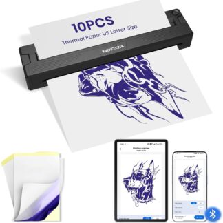 Impresora Térmica para Plantillas de Tatuaje XWKOXWK Bluetooth & USB