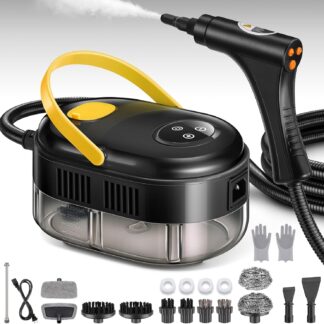 Limpiador a vapor portátil 1500W con control en mango, 6 niveles de presión y 14 accesorios 🔥💨🧼
