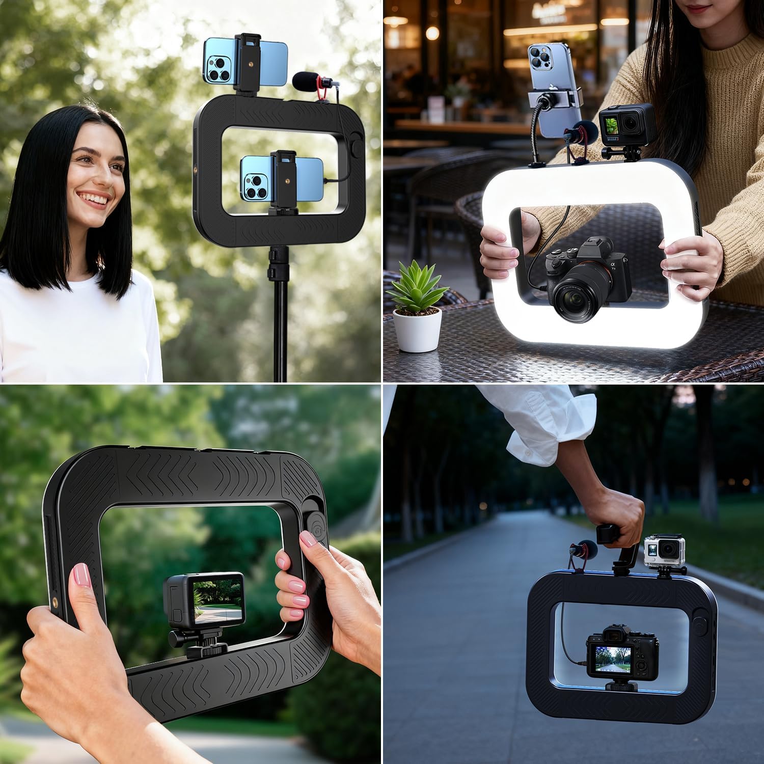 Luz de Video con Soporte Estabilizador y Batería 8000 mAh 🎥📱 - Imagen 4