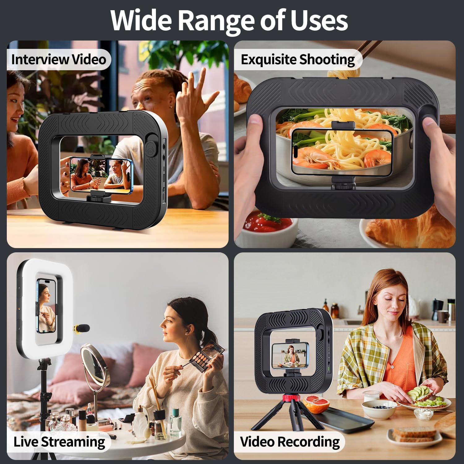 Luz de Video con Soporte Estabilizador y Batería 8000 mAh 🎥📱 - Imagen 6