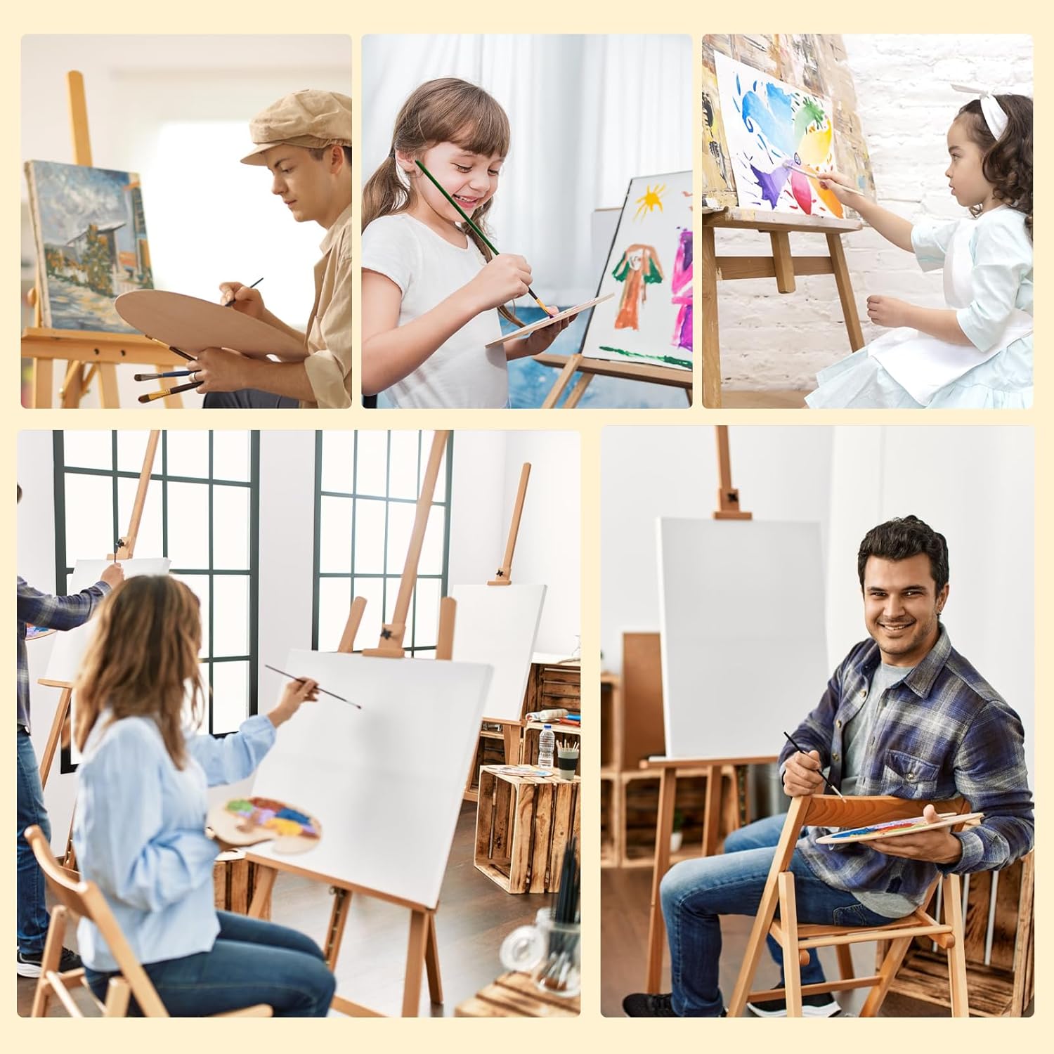 Set de 48 lienzos blancos para pintura de varios tamaños 🎨🖼️ - Imagen 5