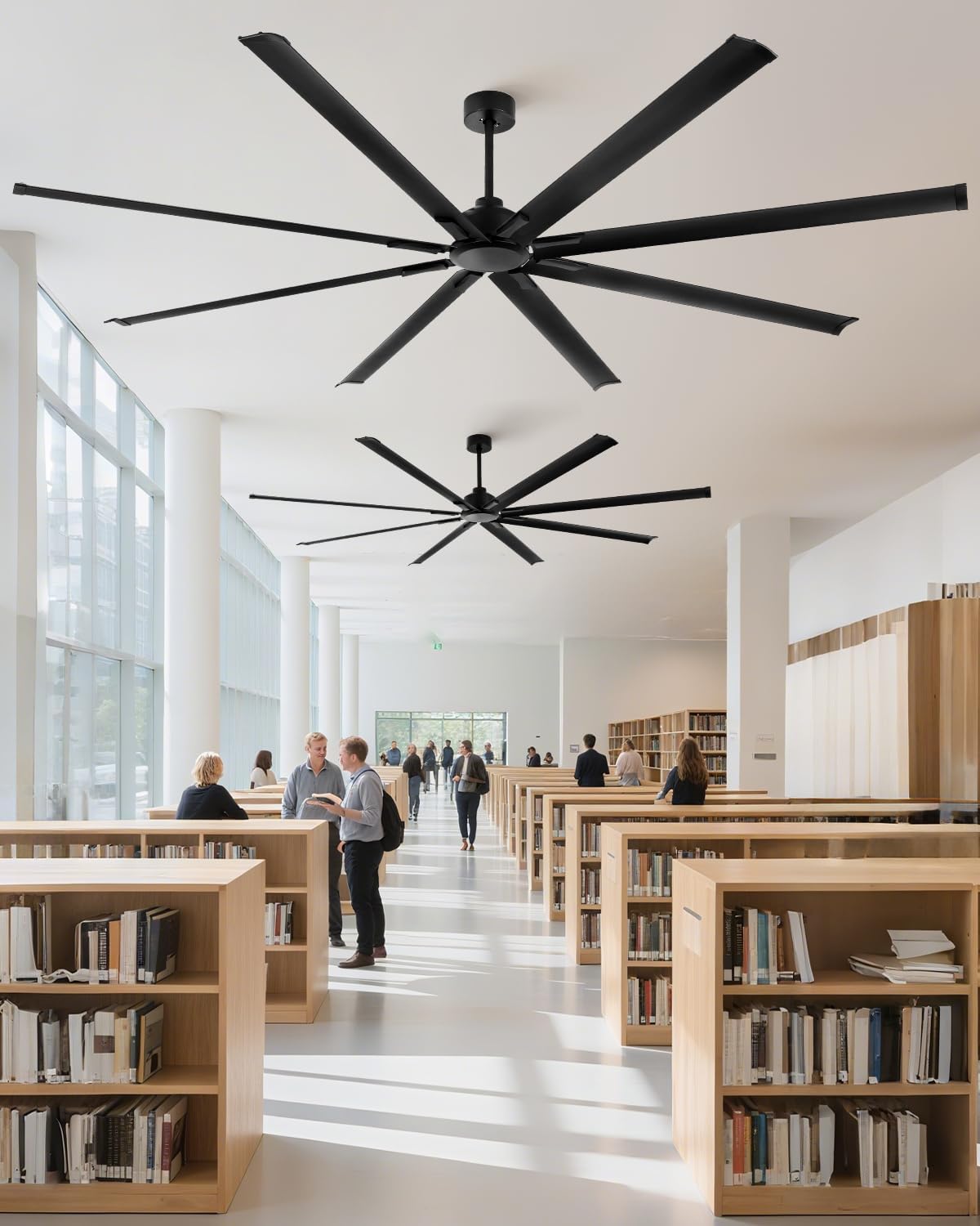 Ventilador de Techo Industrial 96 pulgadas (244 cm) con Control Remoto y Motor Reversible ⚙️🌀 - Imagen 6