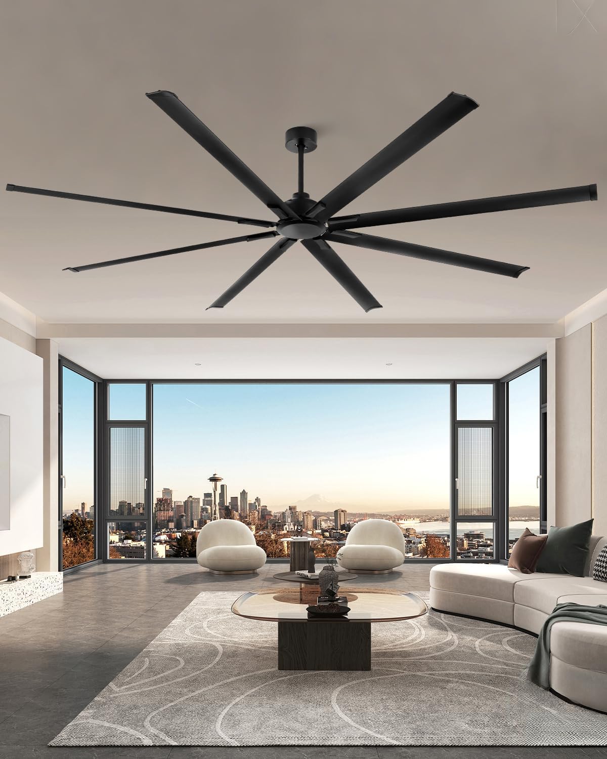 Ventilador de Techo Industrial 96 pulgadas (244 cm) con Control Remoto y Motor Reversible ⚙️🌀 - Imagen 8