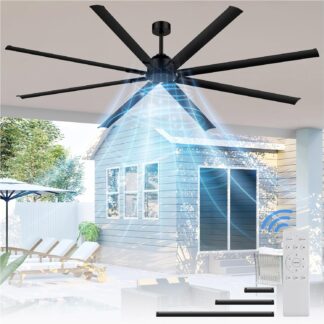 Ventilador de Techo Industrial 96 pulgadas (244 cm) con Control Remoto y Motor Reversible ⚙️🌀
