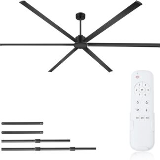 Ventilador industrial de techo 120 pulgadas (305 cm) con control remoto 🌀🏠