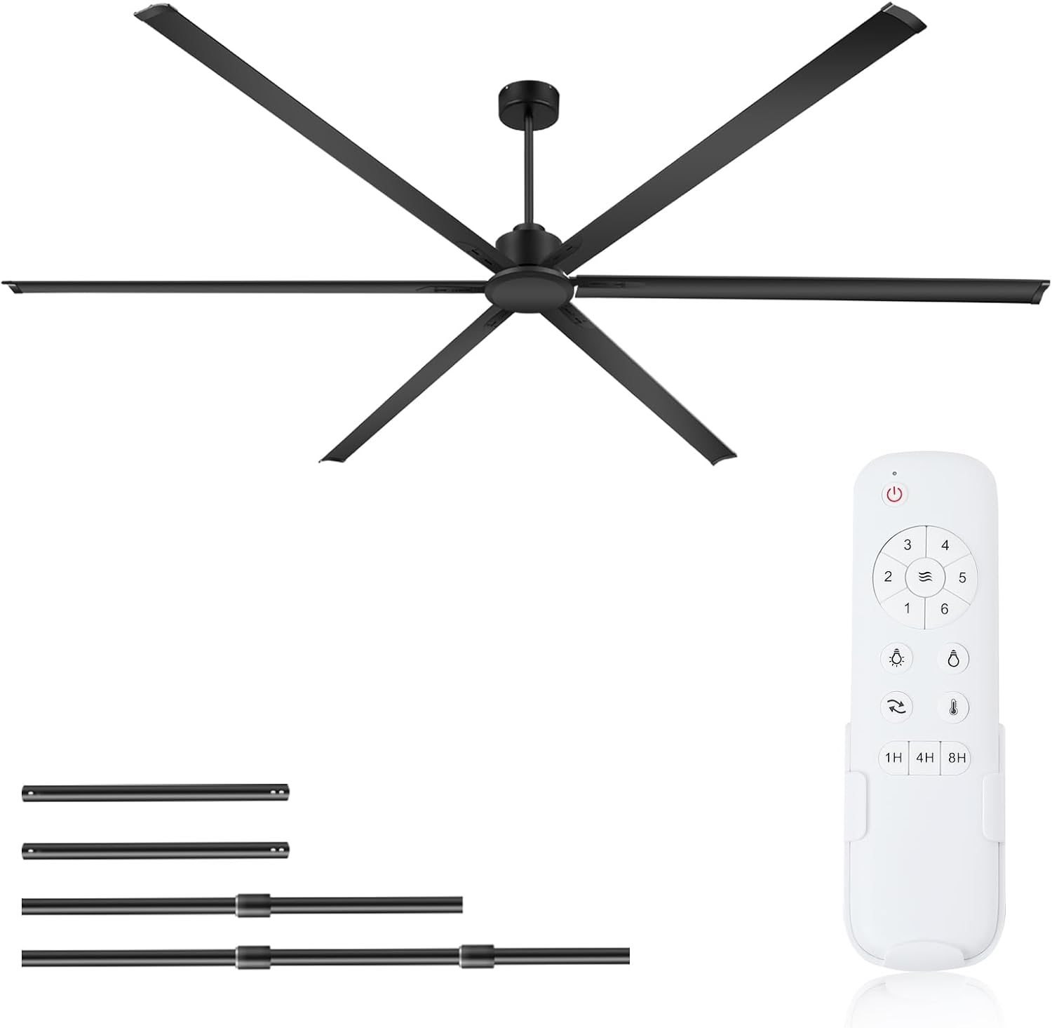 Ventilador industrial de techo 120 pulgadas (305 cm) con control remoto 🌀🏠