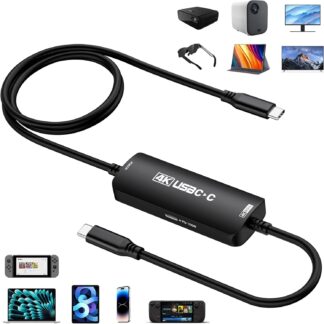 Cable Dock USB-C a USB-C 4K para Switch 2 🎮 con Carga PD 100W y Compatibilidad AR Glasses