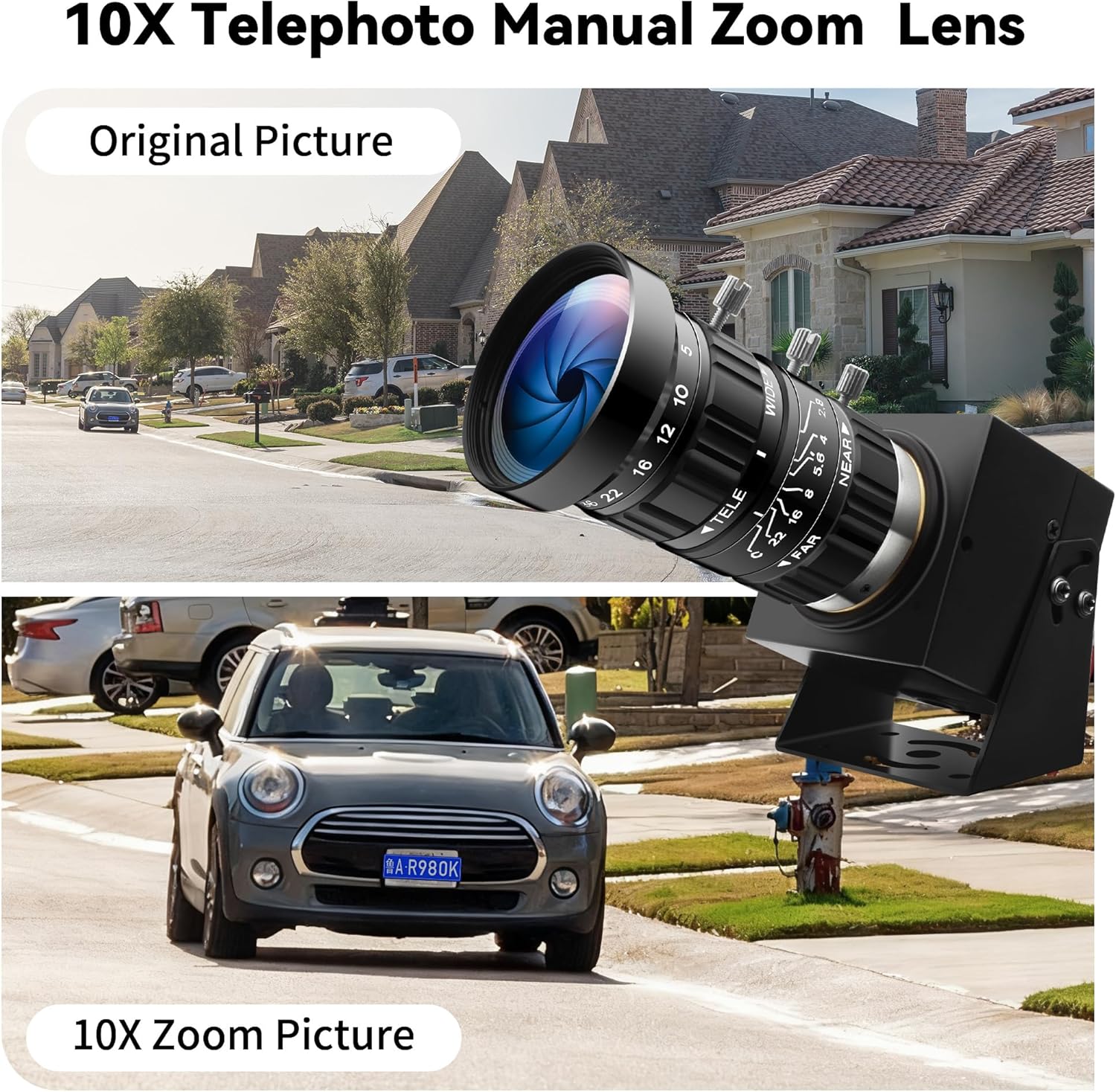 Cámara USB 1080P con Zoom Óptico 10X, Visión Nocturna y HDR 🌙🔍 - Imagen 3