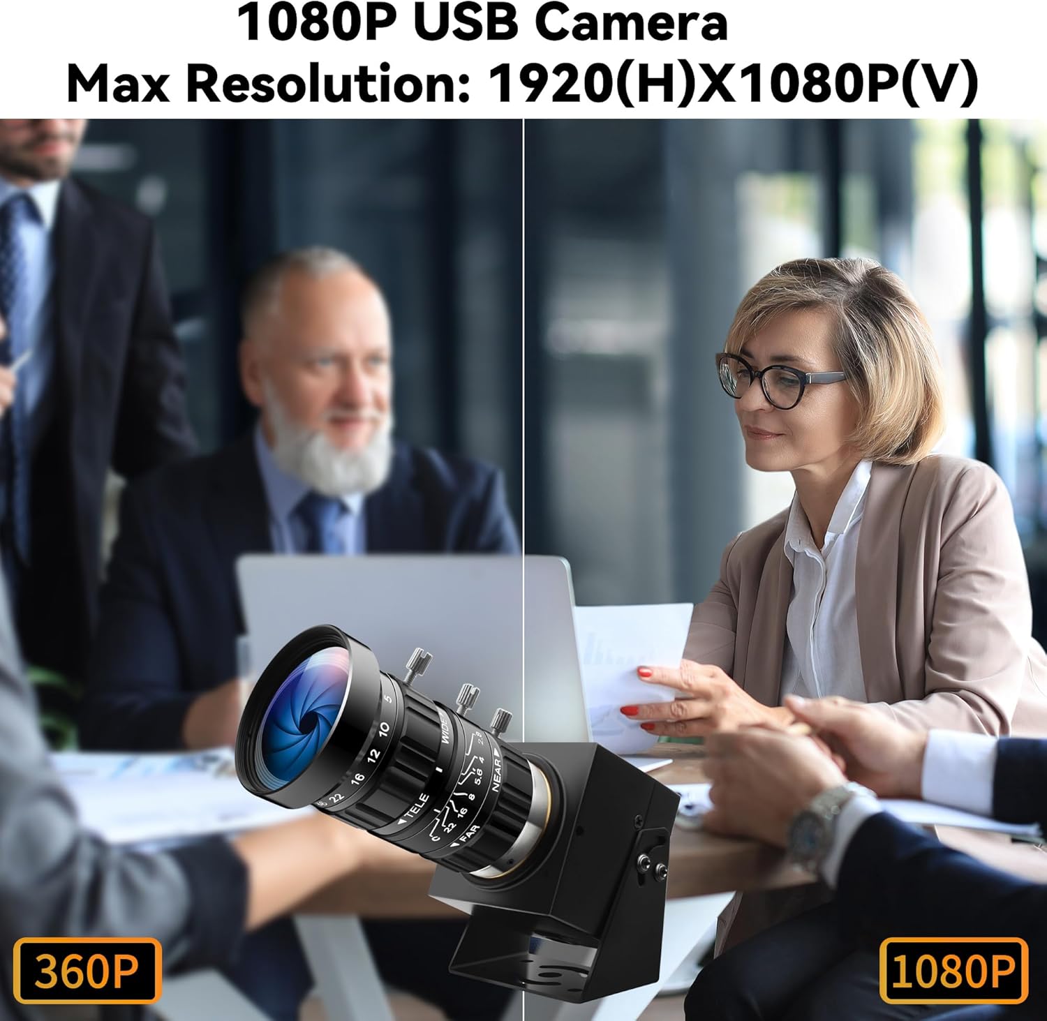 Cámara USB 1080P con Zoom Óptico 10X, Visión Nocturna y HDR 🌙🔍 - Imagen 6