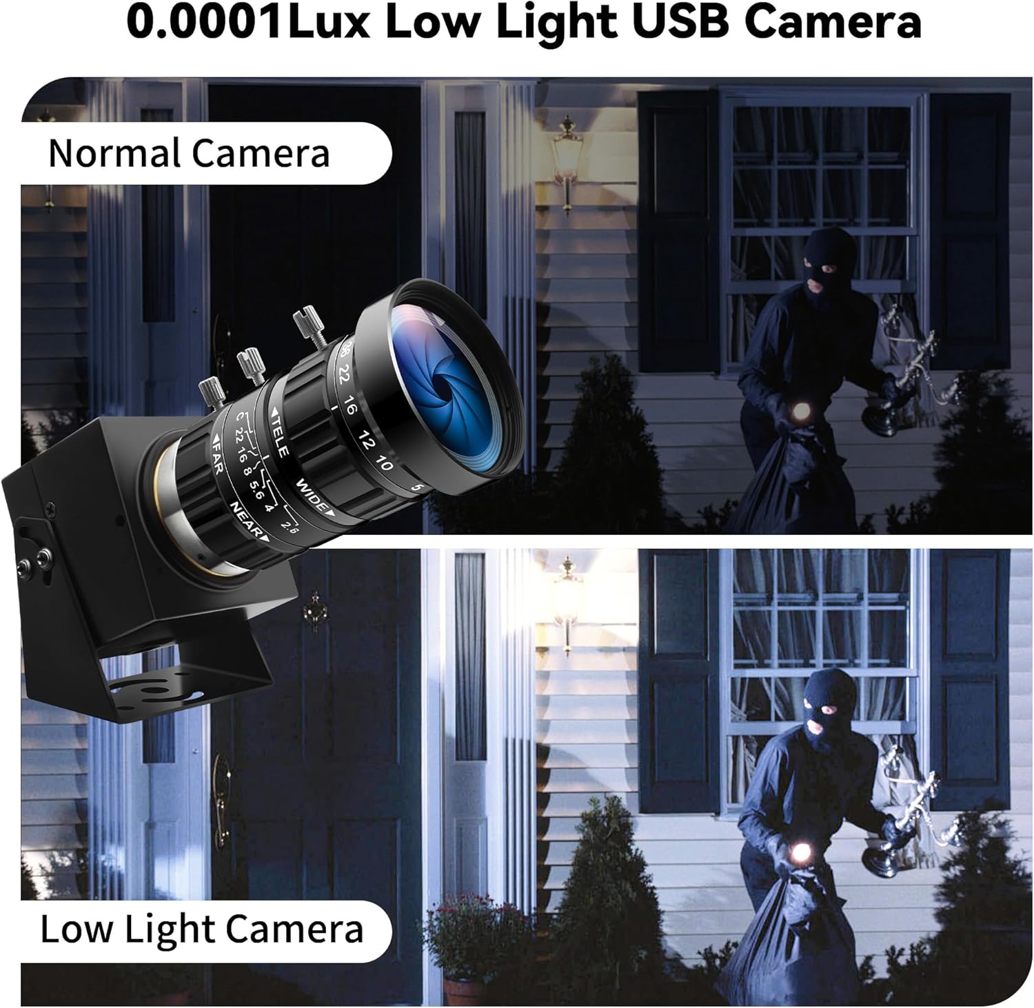 Cámara USB 1080P con Zoom Óptico 10X, Visión Nocturna y HDR 🌙🔍 - Imagen 8