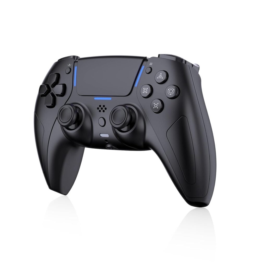 Control inalámbrico para PS5, PC y Steam Deck con vibración dual, jack 3.5 mm y función turbo 🎮