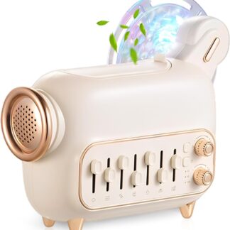 Difusor Aromático 5-en-1 🌙 Humidificador, Luz Ambiental, Bluetooth y Sonidos Naturales para Dormir