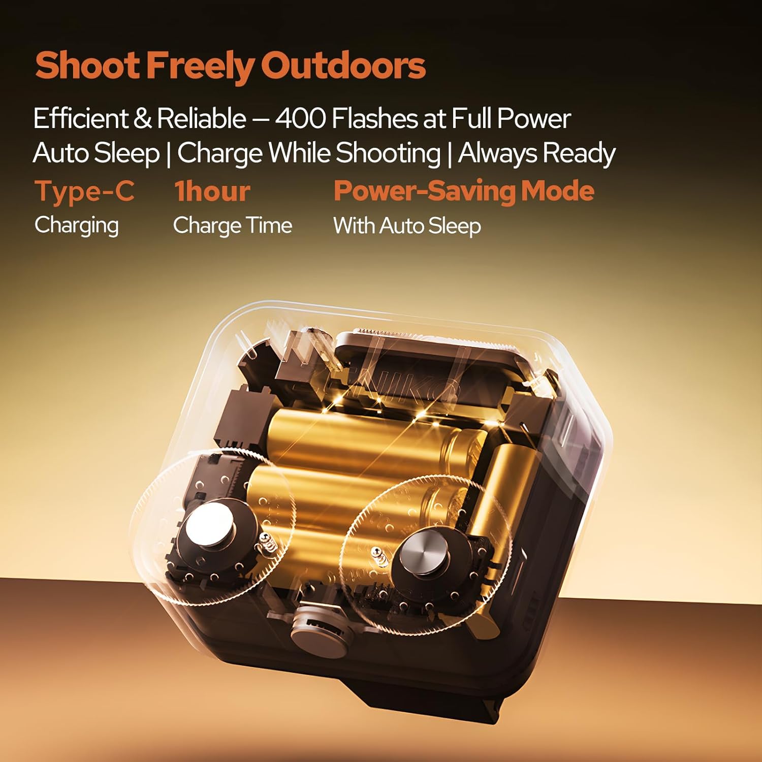 Flash Retro Mini para Cámara ZA-12 con 7 Niveles de Potencia - Imagen 5