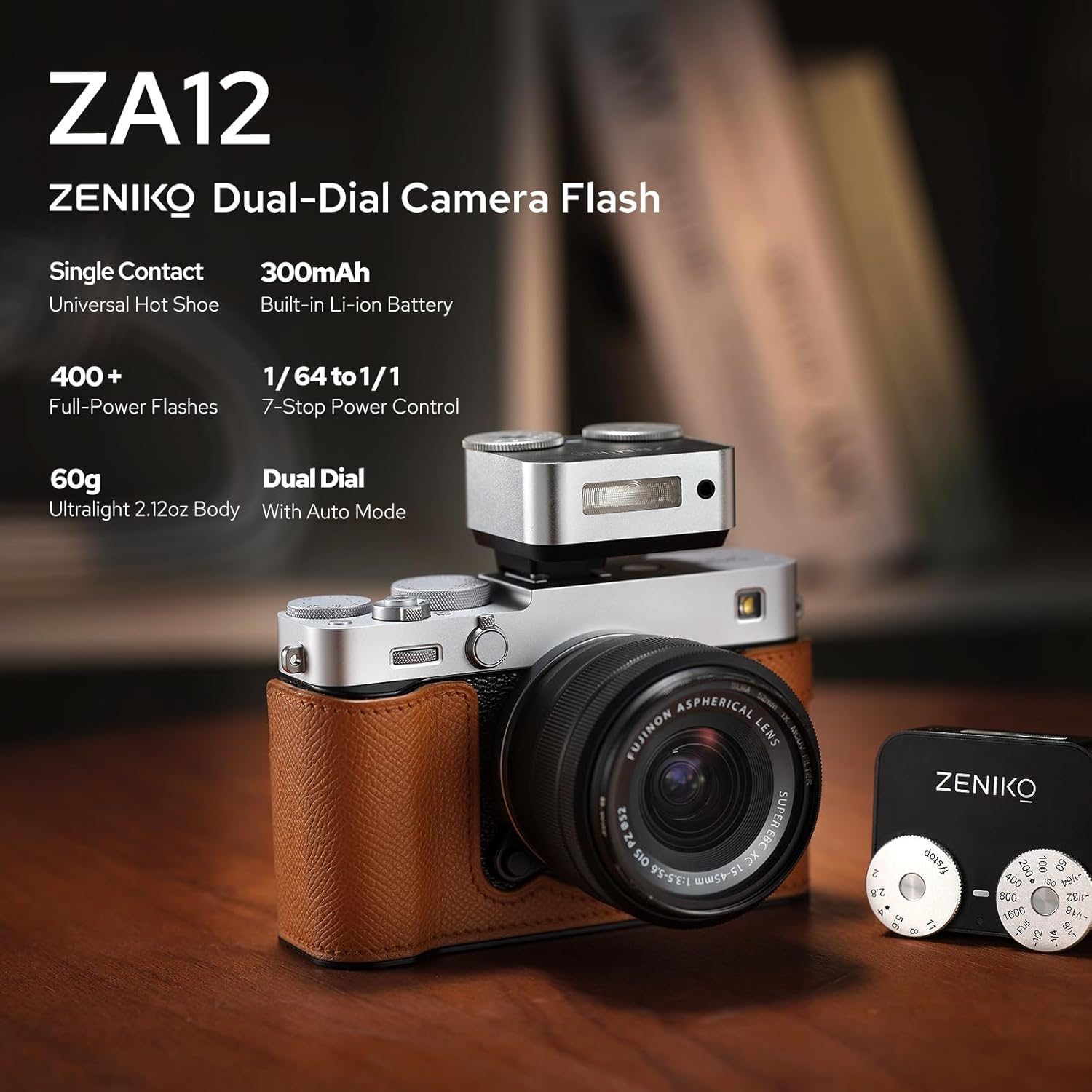 Flash Retro Mini para Cámara ZA-12 con 7 Niveles de Potencia - Imagen 6