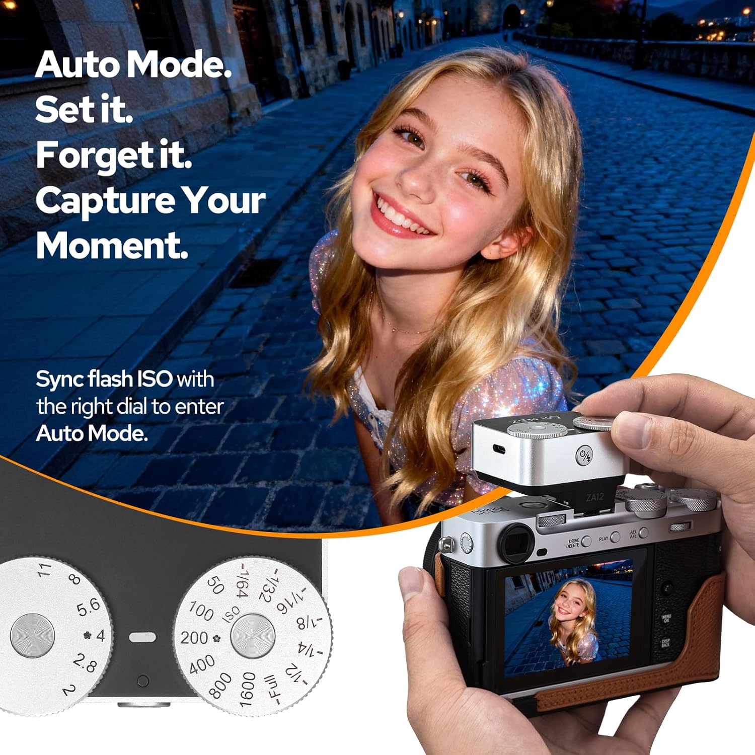 Flash Retro Mini para Cámara ZA-12 con 7 Niveles de Potencia - Imagen 10