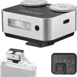 Flash Retro Mini para Cámara ZA-12 con 7 Niveles de Potencia