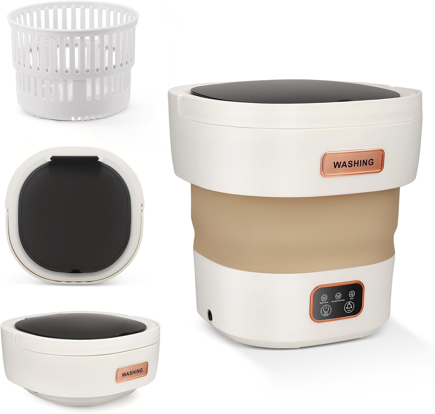 Lavadora Portátil Plegable 15 L con Canasta de Centrifugado 🧺✨
