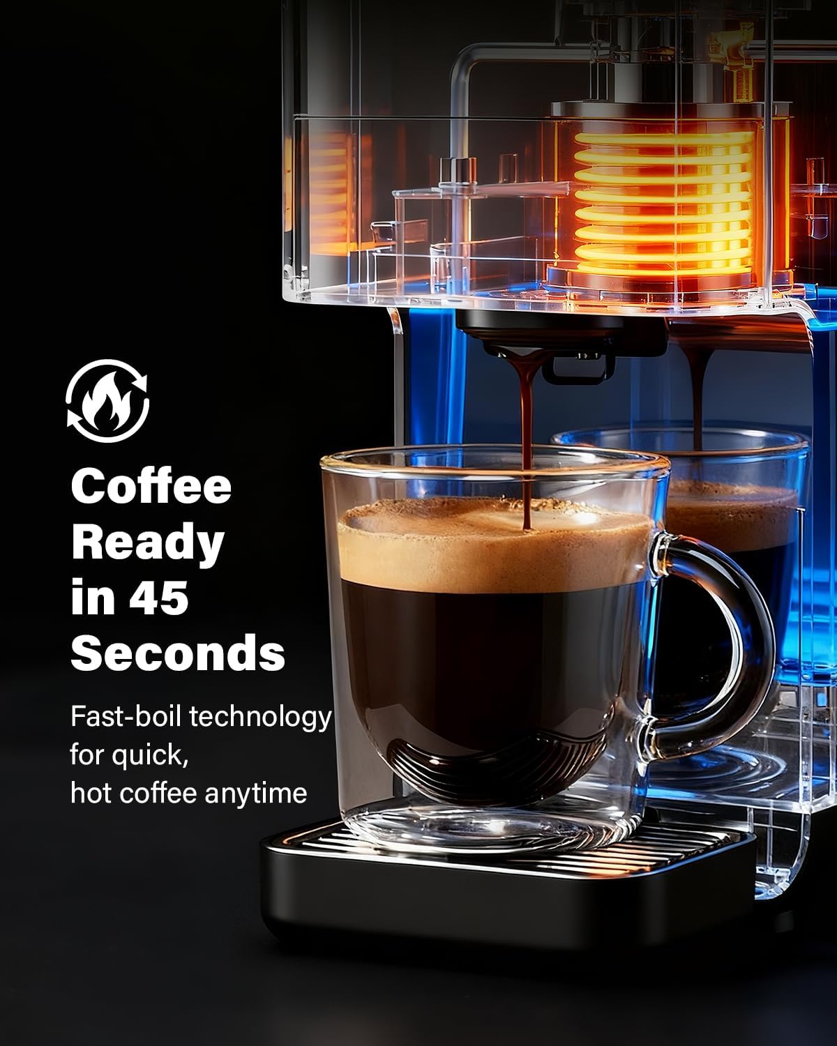 Máquina de Espresso 20 Bar 4 en 1 para Cápsulas y Café Molido ☕️✨ - Imagen 4