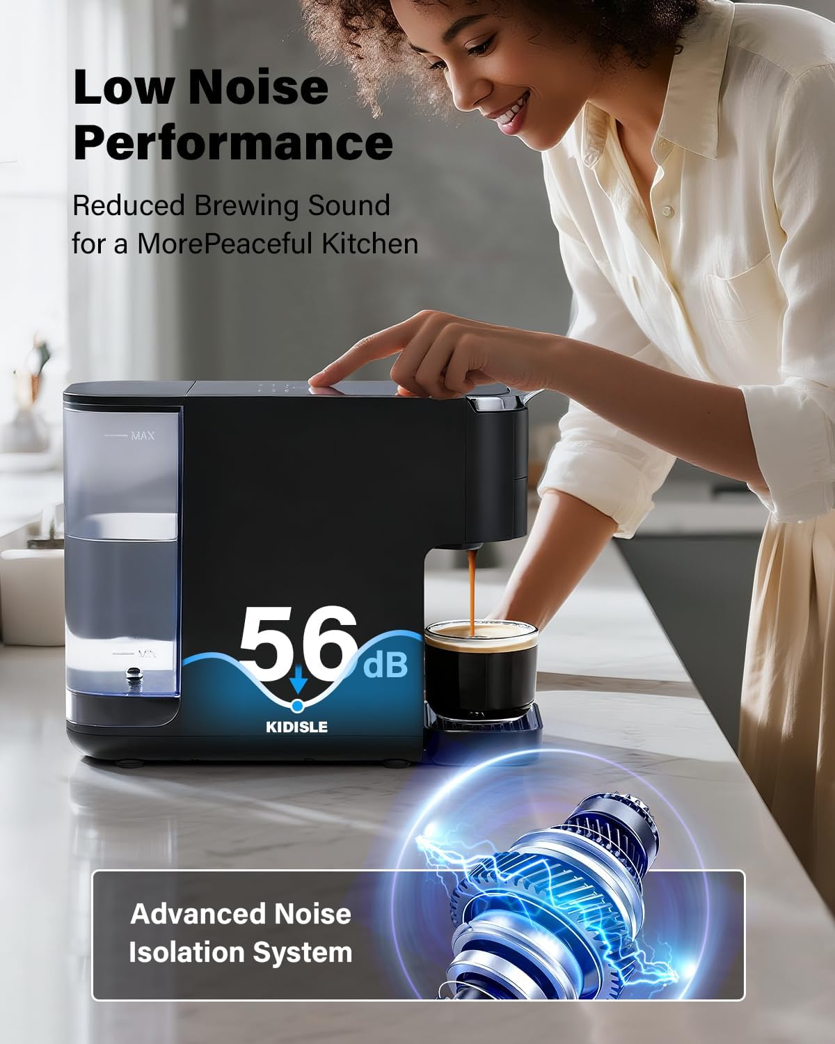 Máquina de Espresso 20 Bar 4 en 1 para Cápsulas y Café Molido ☕️✨ - Imagen 6