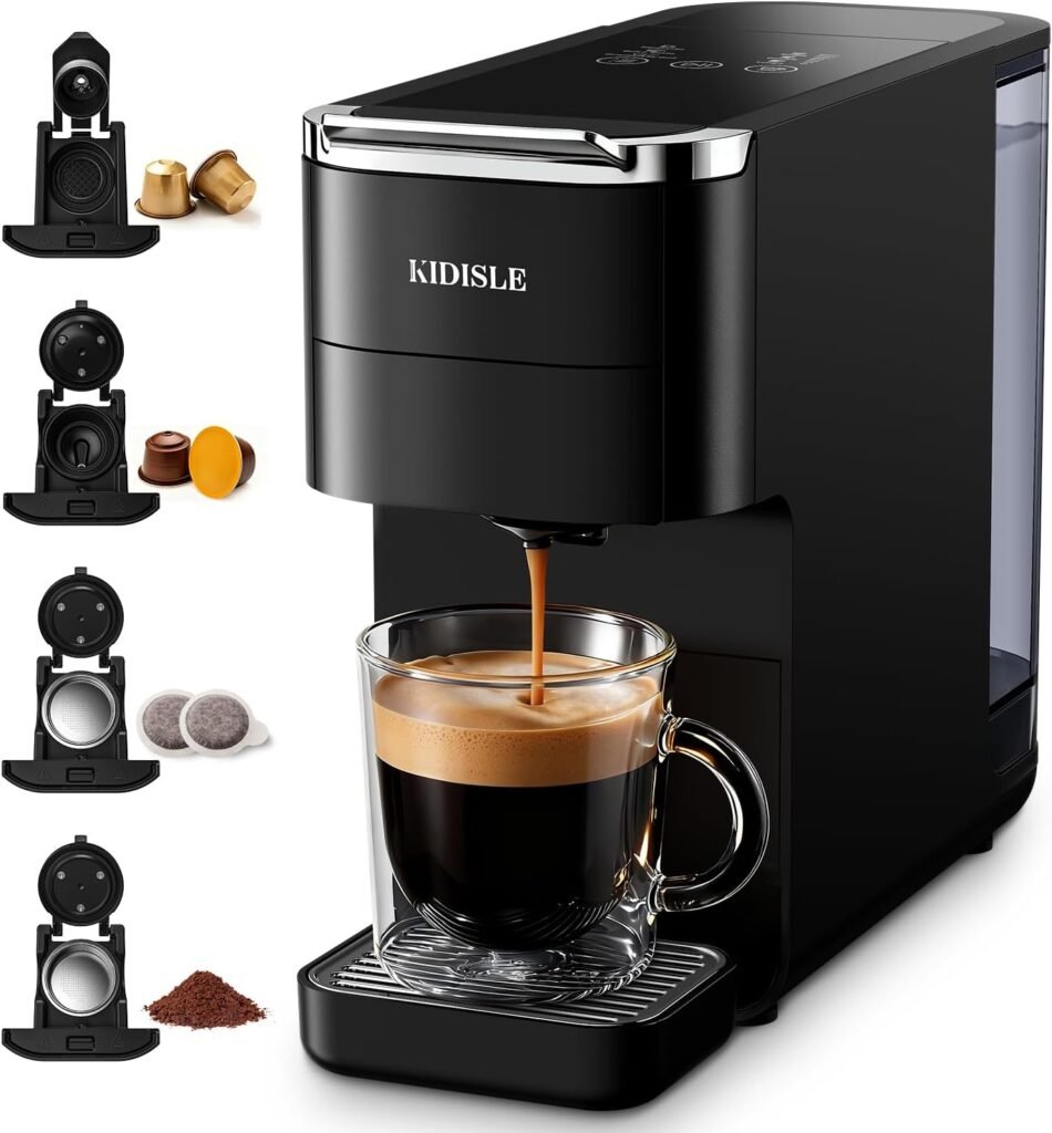 Máquina de Espresso 20 Bar 4 en 1 para Cápsulas y Café Molido ☕️✨