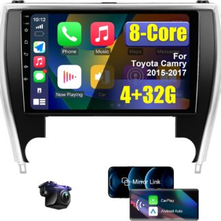 Pantalla Android 10.1 pulgadas para Toyota Camry 2015-2017 con CarPlay y cámara 🚗📱