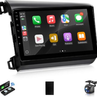 Pantalla CarPlay para Honda Civic 2012-2015 🚗📱 9" con cámara incluida