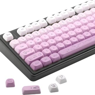 Keycaps Púrpura Pastel Bowknot - Set de 134 teclas MOA Profile para teclado mecánico