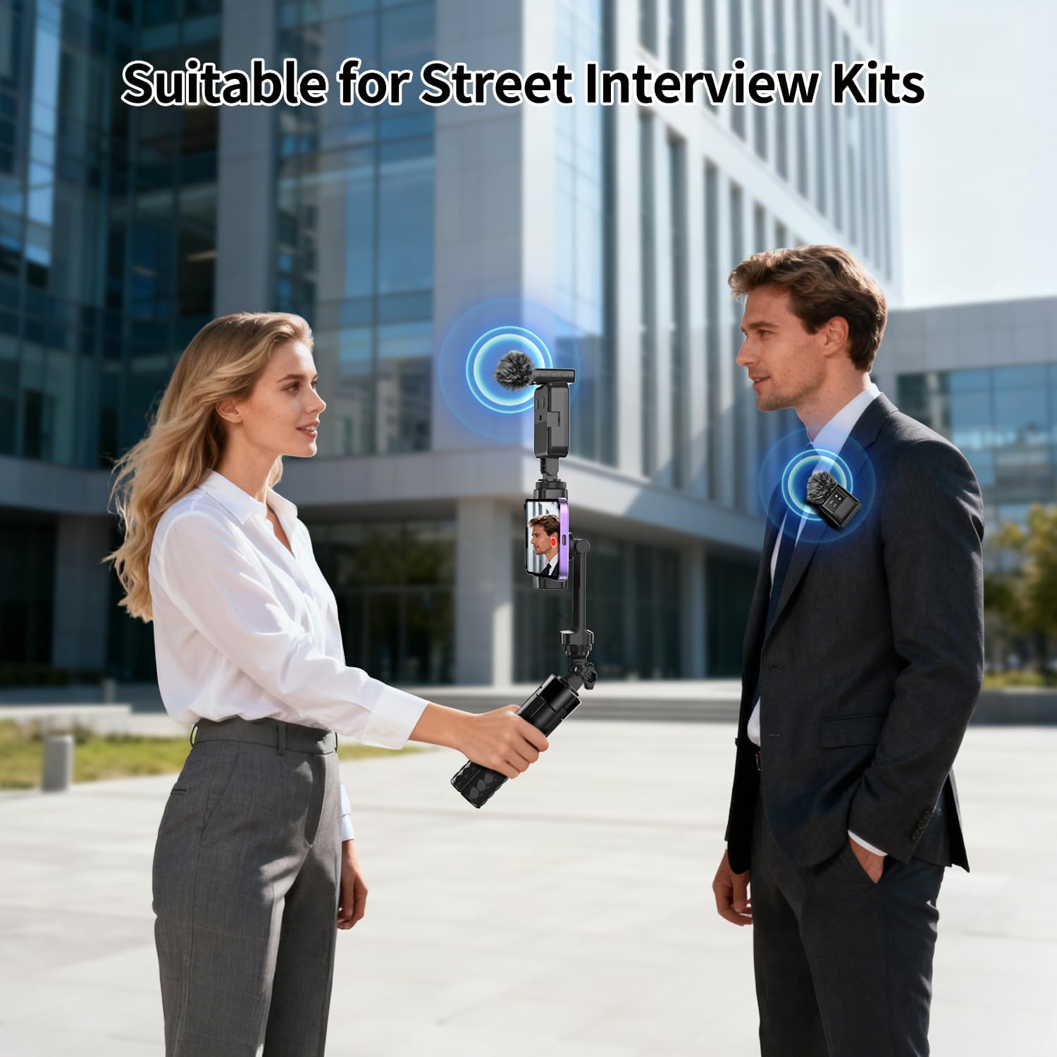 Kit de Vlogging para iPhone y Android con micrófono, luz y trípode 📸🎤 - Imagen 4