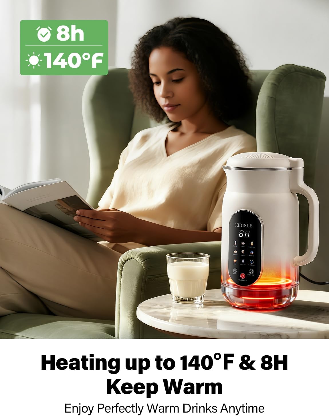 Máquina para leche vegetal 10-en-1 con pantalla táctil y autolimpieza 🥛🌿 - Imagen 4