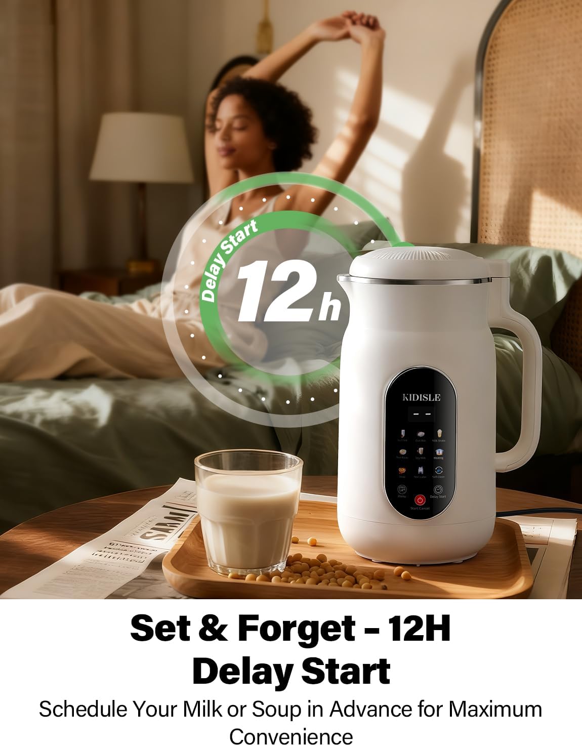 Máquina para leche vegetal 10-en-1 con pantalla táctil y autolimpieza 🥛🌿 - Imagen 6