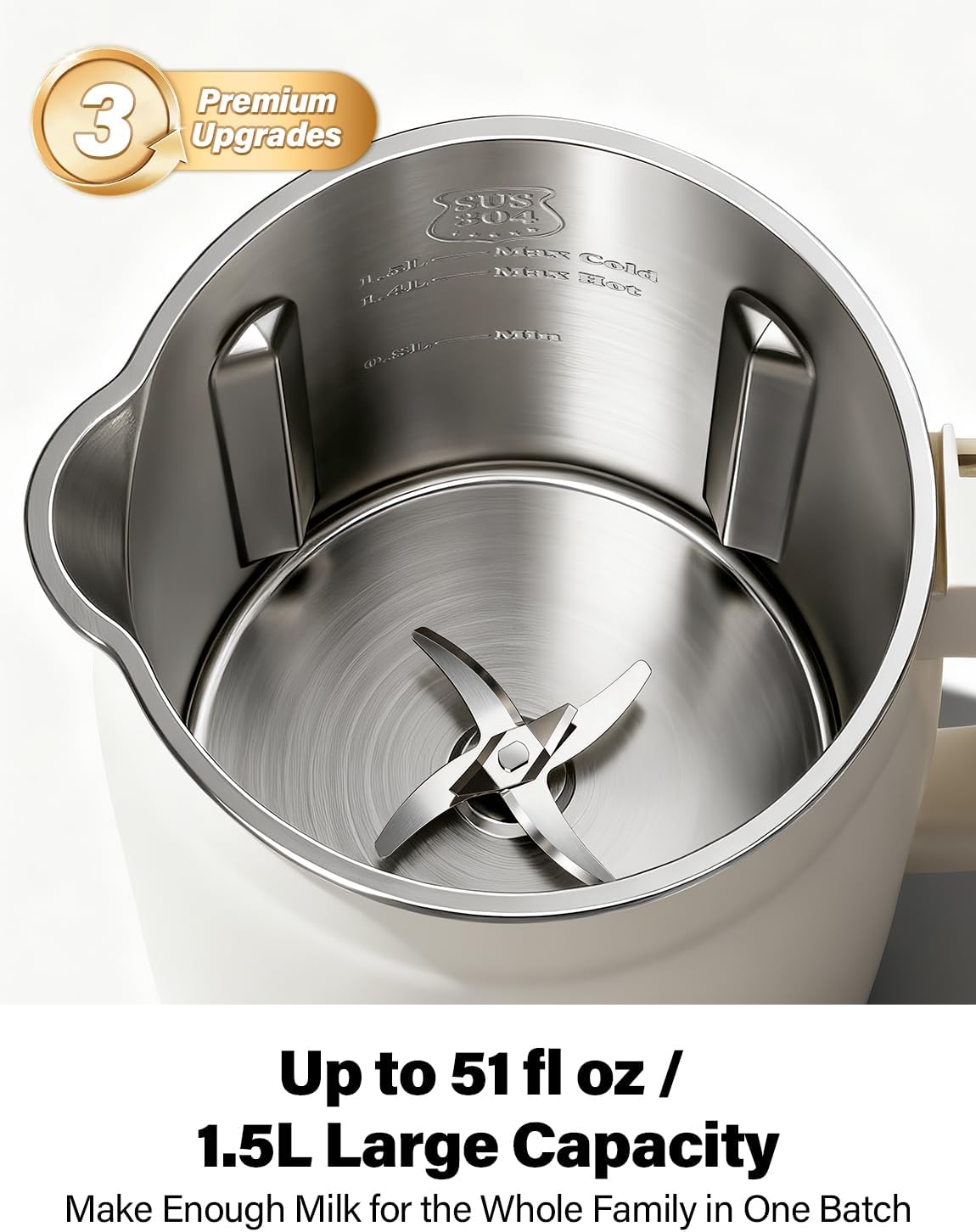 Máquina para leche vegetal 10-en-1 con pantalla táctil y autolimpieza 🥛🌿 - Imagen 8