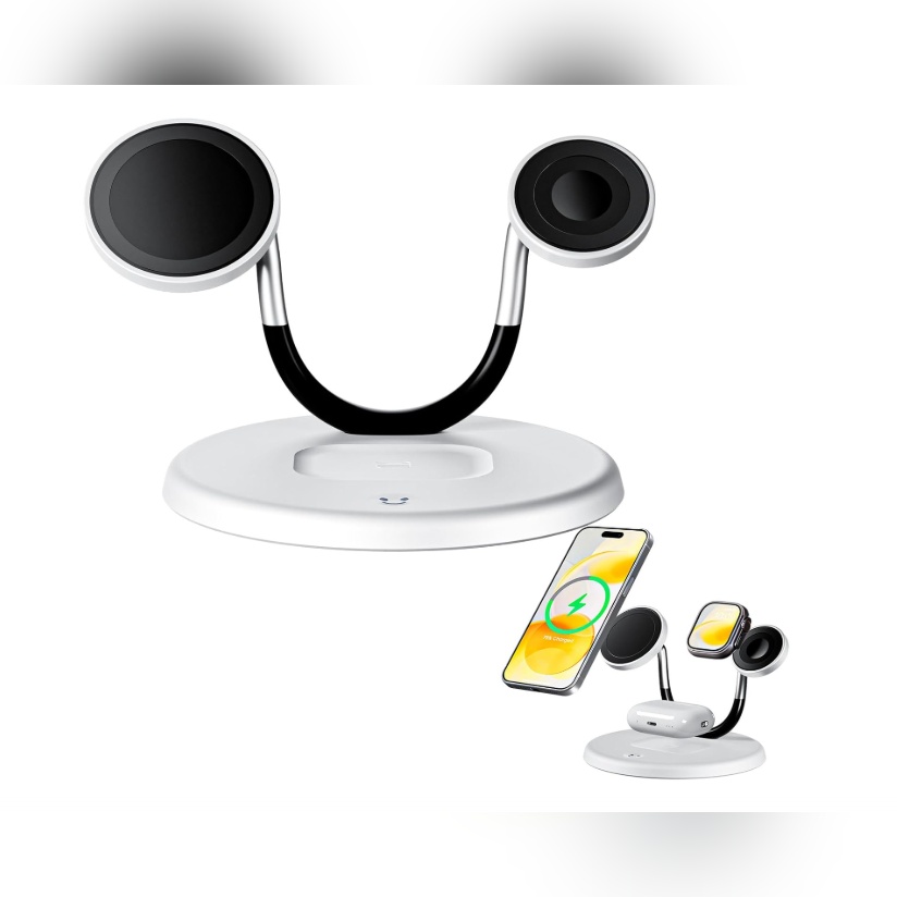 Estación de Carga 3 en 1 con MagSafe para iPhone, Apple Watch y AirPods 🔋⚡📱