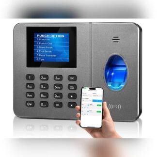 Reloj Checador Digital con Huella + App para Reportes y Turnos Personalizados 📱🔐