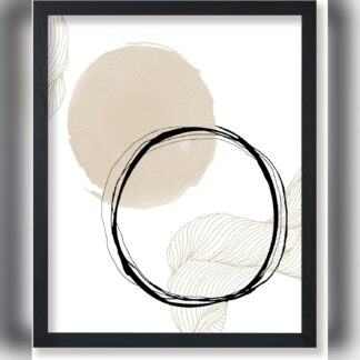 Póster Abstracto Minimalista de 20x25 cm – Arte Geométrico Moderno para Sala, Dormitorio u Oficina 🎨🖼️