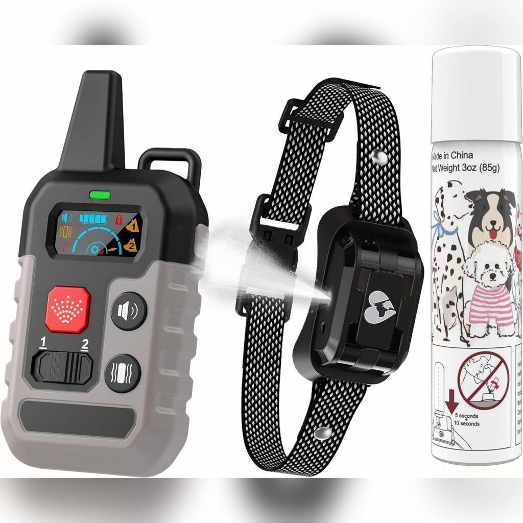 Collar de Adiestramiento para Perros con Control Remoto, 4 Modos y Rociador de Citronela 🐶🌿
