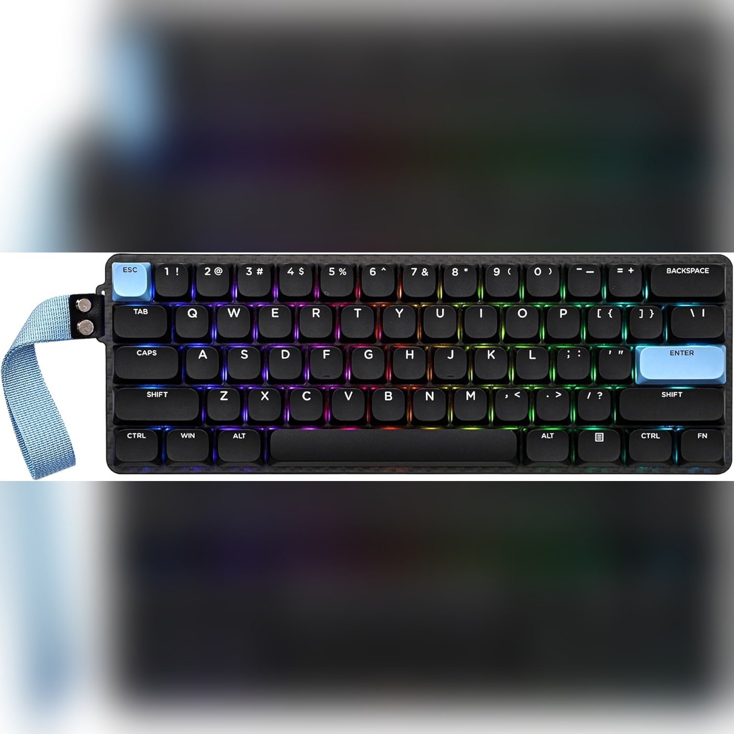Teclado mecánico inalámbrico 60% con retroiluminación RGB y triple conectividad 🎮⌨️
