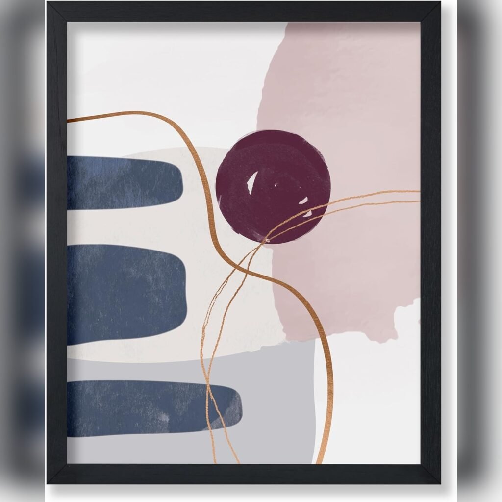 Póster Abstracto de Bloques de Color 20x25 cm para Decoración Moderna 🎨🖼️