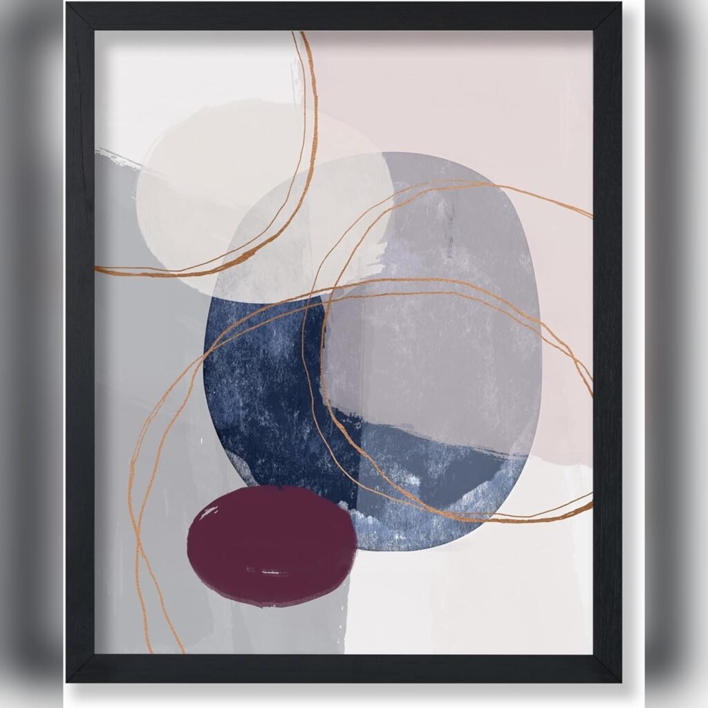 Póster Abstracto 8x10 con Bloques de Color Estilo Boho Moderno para Decoración 🎨🖼️