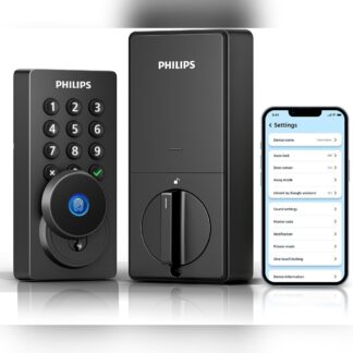 Cerradura Inteligente WiFi Philips para Puerta Principal con Huella y App 🔐📱