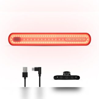Luz LED inalámbrica para bicicleta con señales de giro y freno, recargable por USB-C y controlable por app 📱🚲💡